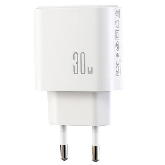 Caricatore da rete Joyroom JR-TG6, 30W, 3A, 1 x Lightning - 1 x USB-A - 1 x USB-C, Bianco