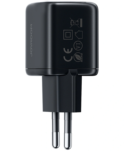 Joyroom JR-TG7 Network Charger, 33W, 3A, 1 x USB-A - 1 x USB-C, Black