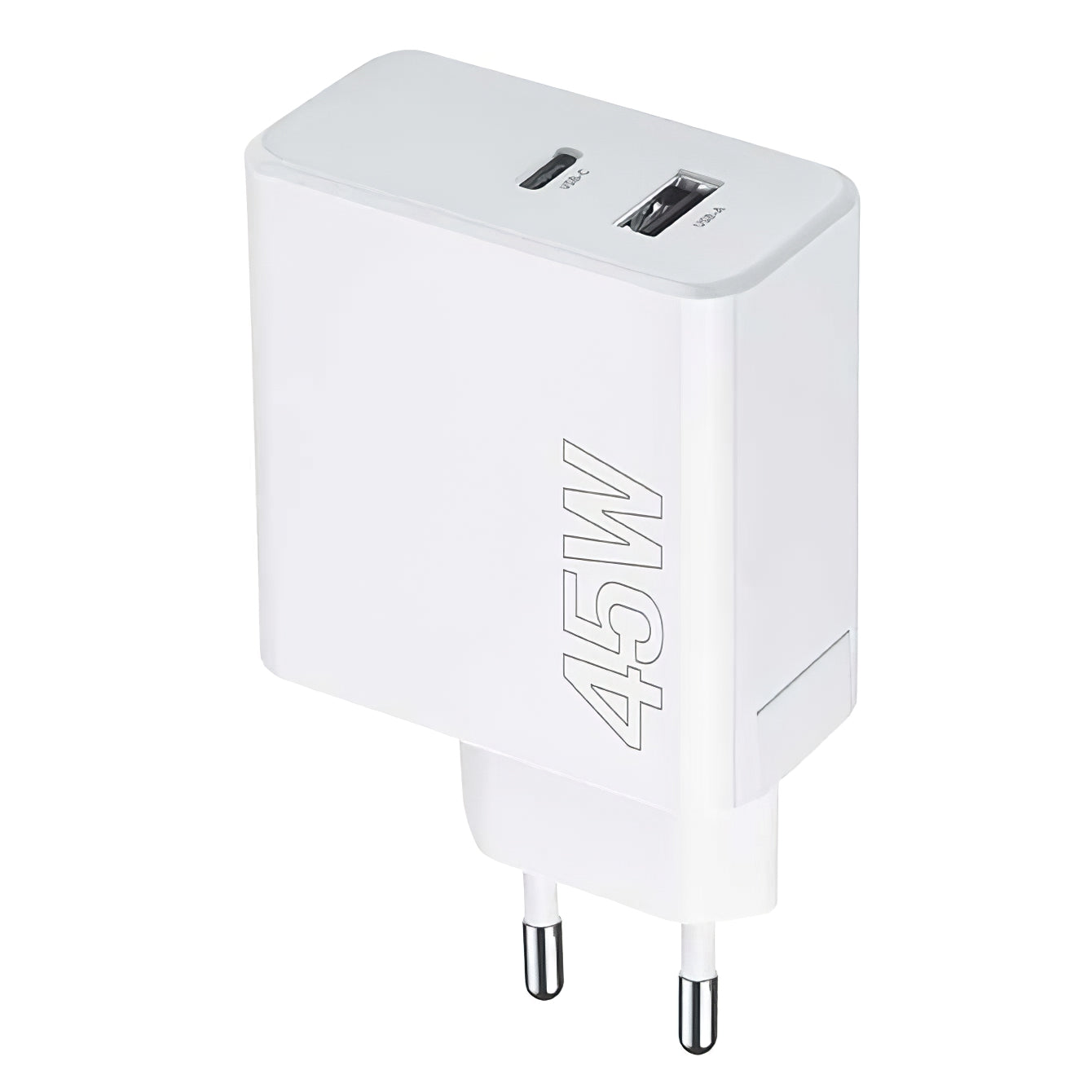 Caricatore di rete MaXlife MXTC-07-45AC, 45W, 3A, 1 x USB-A - 1 x USB-C, bianco