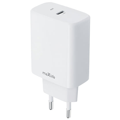 MaXlife MXTC-10-20C, 20W, 3A, 1 x USB-C, bianco 