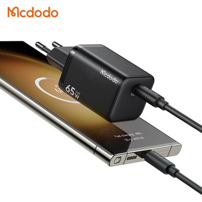Caricatore da rete McDodo CH-0850 Ultimate Mini, 65W, 3,25A, 1 x USB-C, Nero
