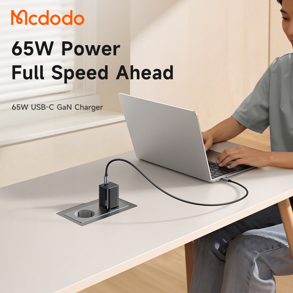 Caricatore da rete McDodo CH-0850 Ultimate Mini, 65W, 3,25A, 1 x USB-C, Nero