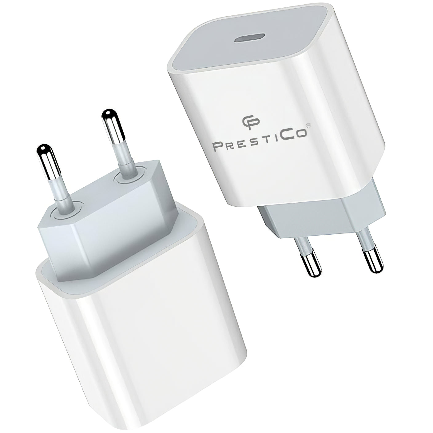 Caricatore di rete Prestico F8A Box, 20W, 3A, 1 x USB-C, bianco 