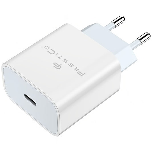 Caricatore di rete Prestico F8A Box, 20W, 3A, 1 x USB-C, bianco 