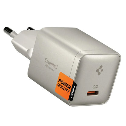Caricatore da rete Spigen EE301EU Essential, 30W, 3A, 1 x USB-C, Grigio Titanio ACH10448