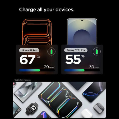 Caricatore da rete Spigen EE301EU Essential, 30W, 3A, 1 x USB-C, Grigio ACH10447