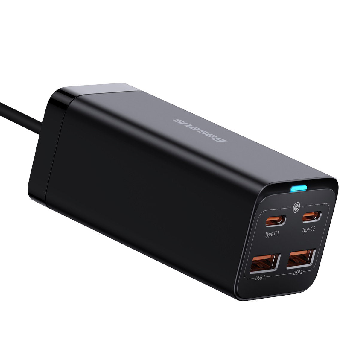Caricabatterie Stazione Baseus GaN3 Pro, 100W, 5A, 2 x USB-A - 2 x USB-C, Nero CCGP000101