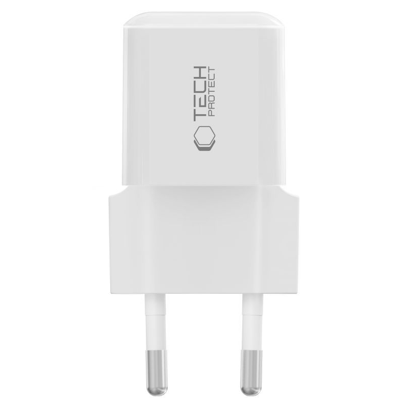 Tech-Protect NCM25 Network Charger, 25W, 3A, 1 x USB-C, White