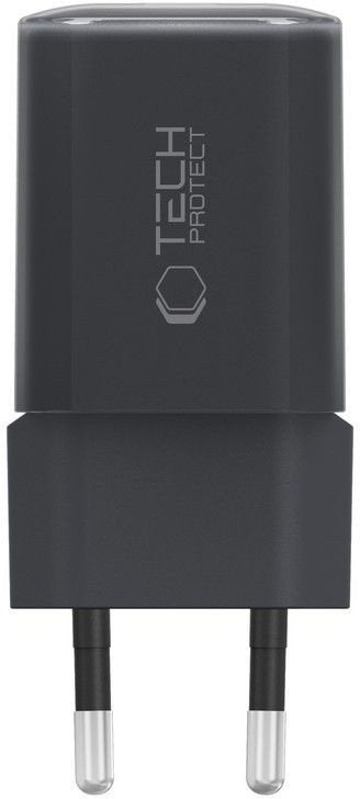 Caricabatterie Rete Tech-Protect NCM33W, 33W, 3A, 1 x USB-A - 1 x USB-C, Nero