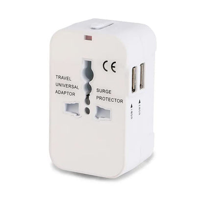Caricabatterie da Rete Techsuit HHT202 Travel, 10W, 2A, 2 x USB-A, Bianco