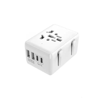 Caricabatterie da Rete Techsuit HHT203A Travel, 20W, 3A, 2 x USB-A - 2 x USB-C, Bianco