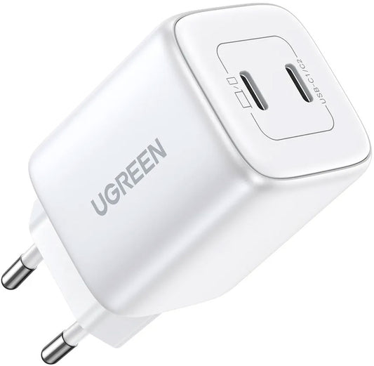UGREEN CD294 Network Charger, 45W, 3A, 2 x USB-C, White
