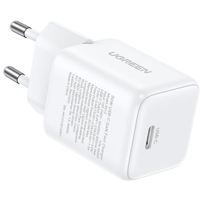 Caricabatterie Rete UGREEN X513, 30W, 3A, 1 x USB-C, Bianco