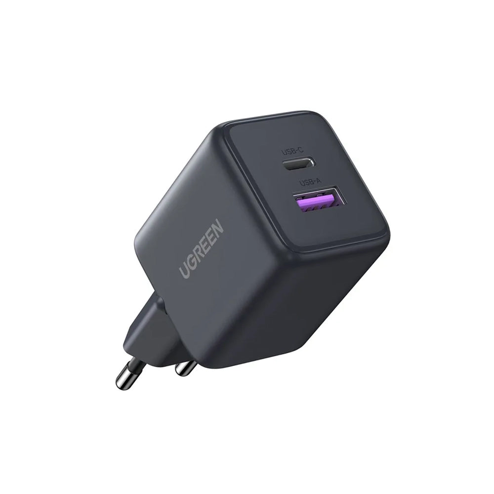 Caricabatterie Rete UGREEN X516, 30W, 3A, 1 x USB-A - 1 x USB-C, Grigio