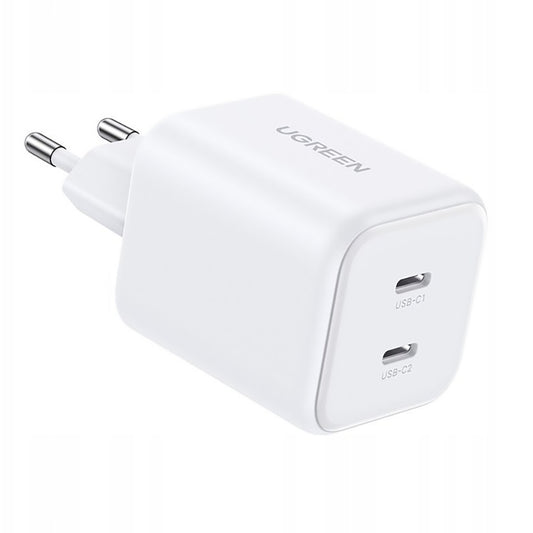 Caricatore da rete UGREEN X526 (65154), 45W, 3A, 2 x USB-C, Bianco