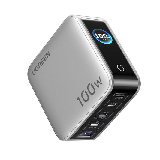 Caricatore da rete UGREEN X773 (65620B), 100W, 1 x USB-A - 4 x USB-C, Grigio