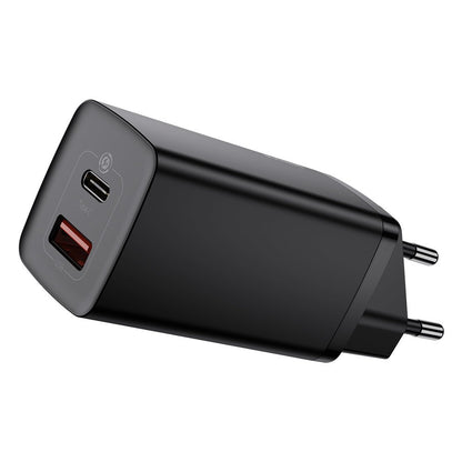 Caricatore di rete Baseus GaN2 Lite, 65W, 3A, 1 x USB-A - 1 x USB-C, nero CCGAN2L-B01 