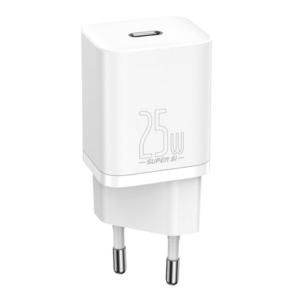 Caricabatterie di rete Baseus Super Si, 25W, 3A, 1 x USB-C, bianco CCSP020102