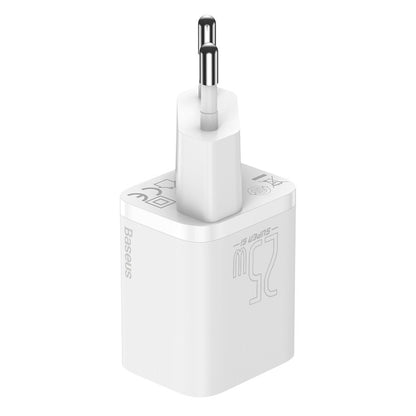 Caricabatterie di rete Baseus Super Si, 25W, 3A, 1 x USB-C, bianco CCSP020102