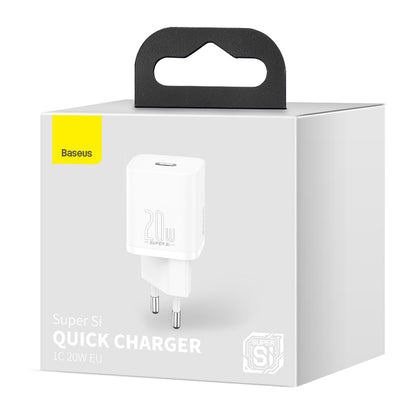 Caricabatterie di rete Baseus Super Si, 20W, 3A, 1 x USB-C, bianco CCSUP-B02