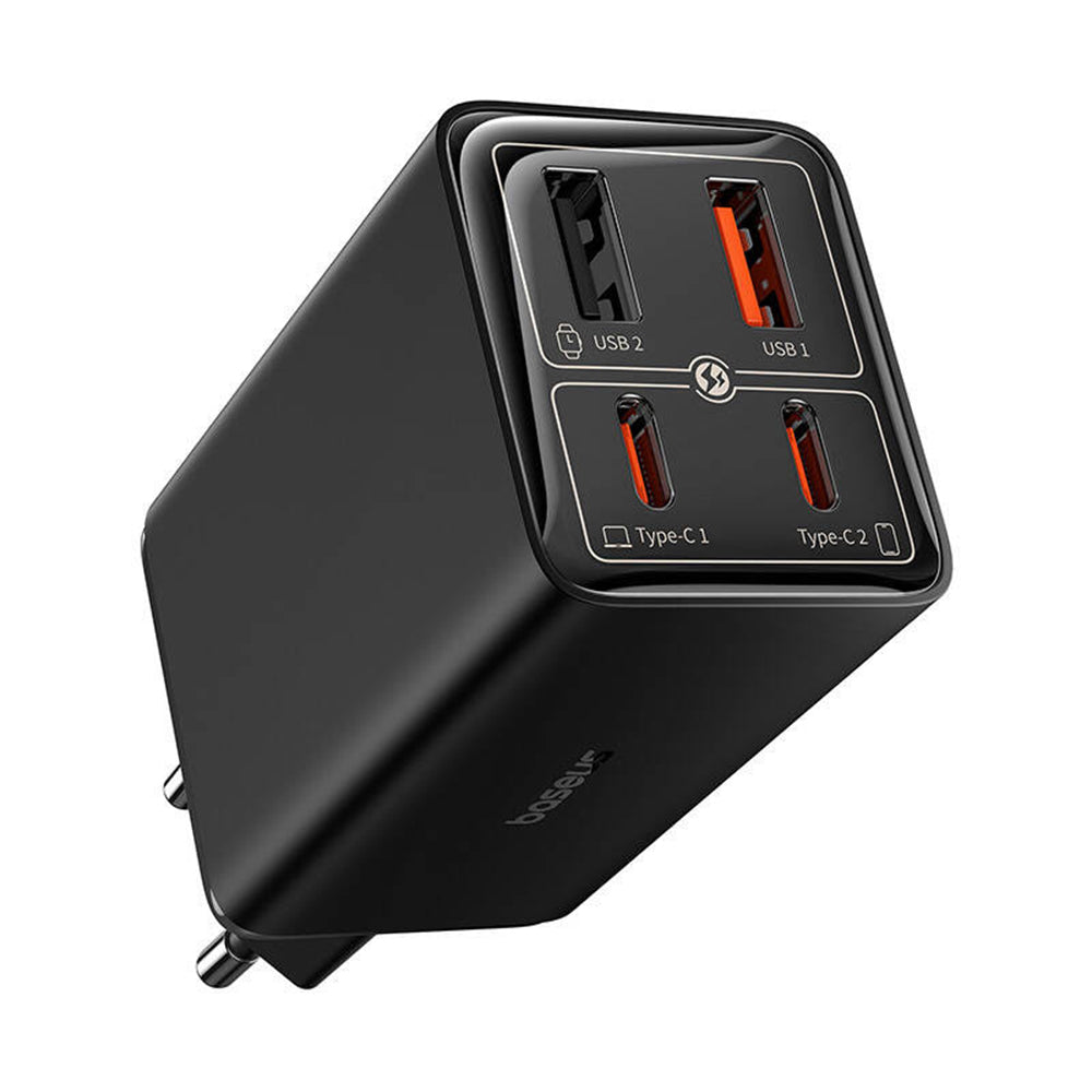 Caricatore di rete USB-C Baseus GaN 6 Pro, 65W, 3,25A, 2 x USB-A - 2 x USB-C, nero P10162701113113-00 