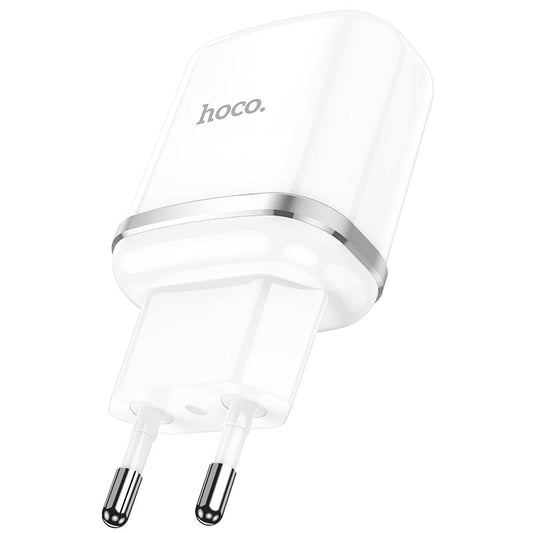 Caricatore da rete HOCO N3, 18W, 3A, 1 x USB-A, Bianco