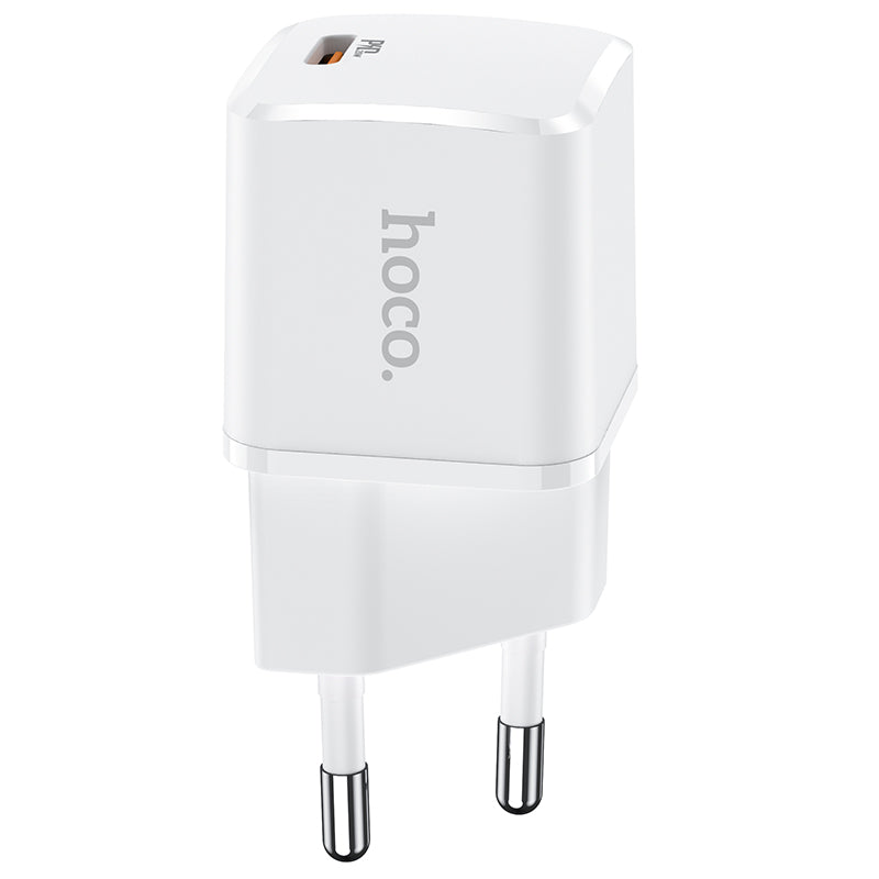 Caricabatterie di rete HOCO N10, 20W, 3A, 1 x USB-C, bianco