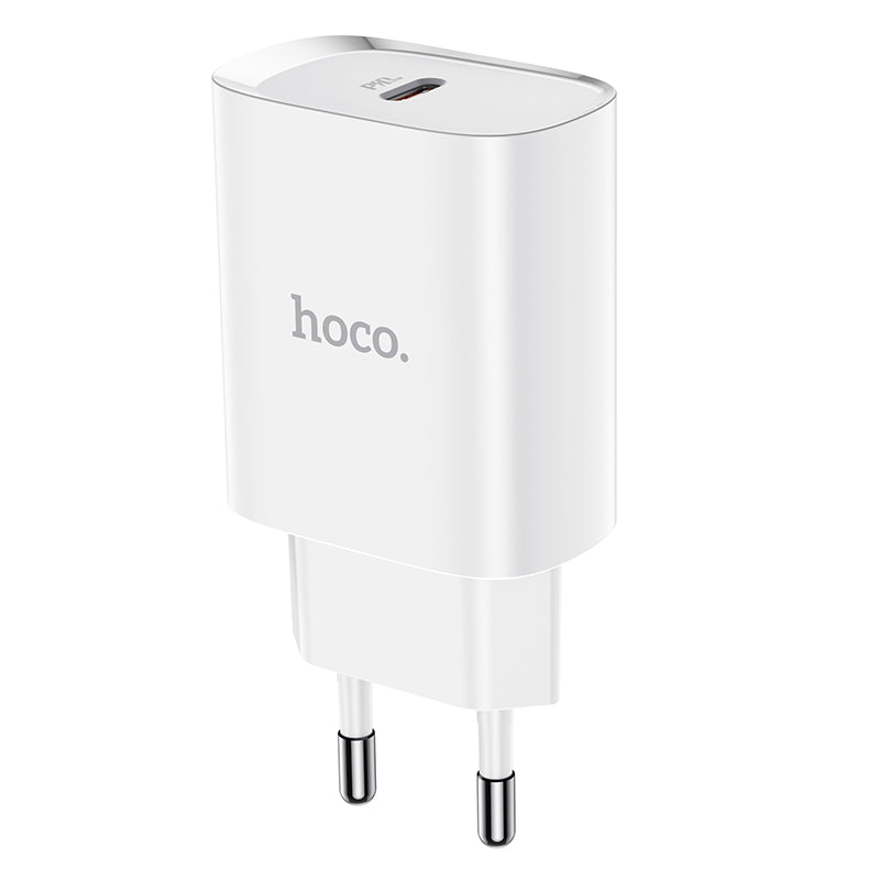 Caricabatterie di rete HOCO N14, 20W, 3A, 1 x USB-C, bianco