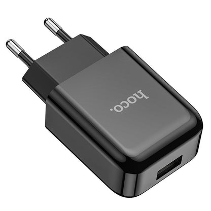 Caricabatterie di rete HOCO N2, 10W, 2A, 1 x USB-A, nero