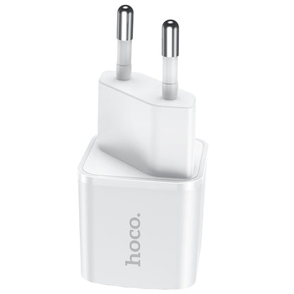 Caricabatterie di rete HOCO N10, 20W, 3A, 1 x USB-C, bianco