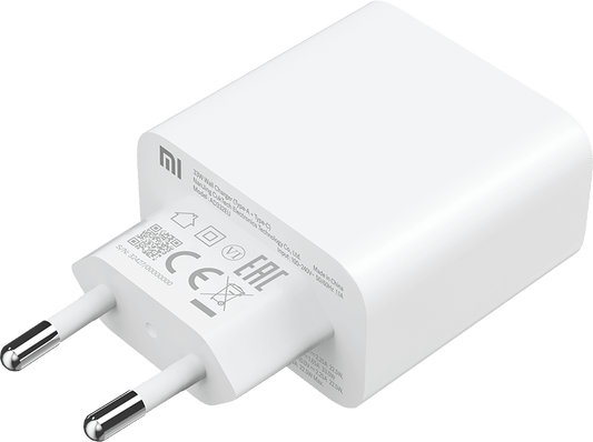 Caricabatterie di rete Xiaomi, 33W, 3A, 1 x USB-A - 1 x USB-C, bianco BHR4996996GL