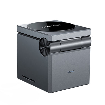 Caricabatterie Wireless Retea Acefast E18 Cubo di Rubik 3in1, 23W, 1.67A, Grigio