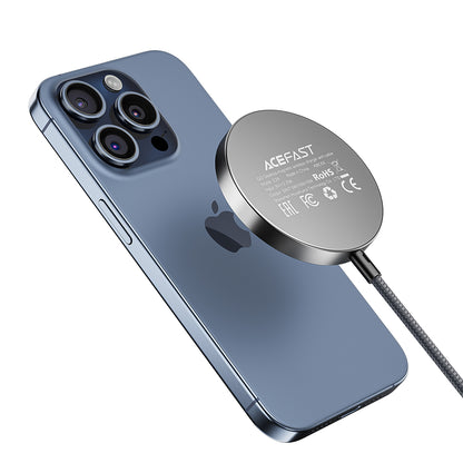 Caricabatterie Wireless Retea Acefast E24, 15W, 1.67A, Grigio