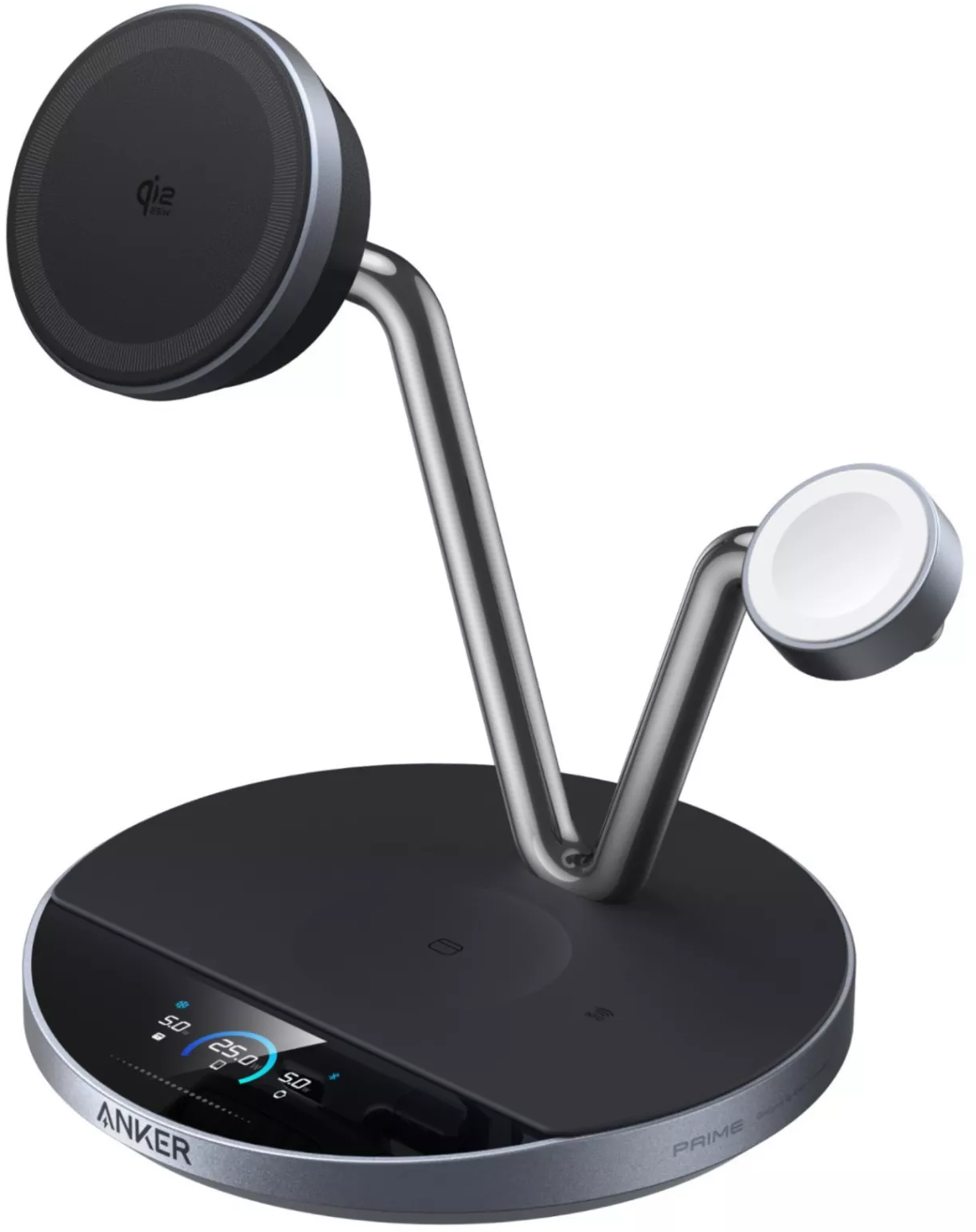 Caricabatterie Rete Wireless Anker Prime MagGo AirCool 3in1, 25W, Nero B25X7G11