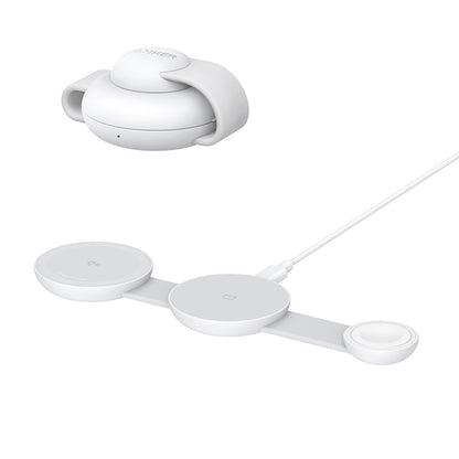 Caricatore Retea Wireless Anker MagGo 3in1, 15W, 1.67A, Bianco B25M8H21