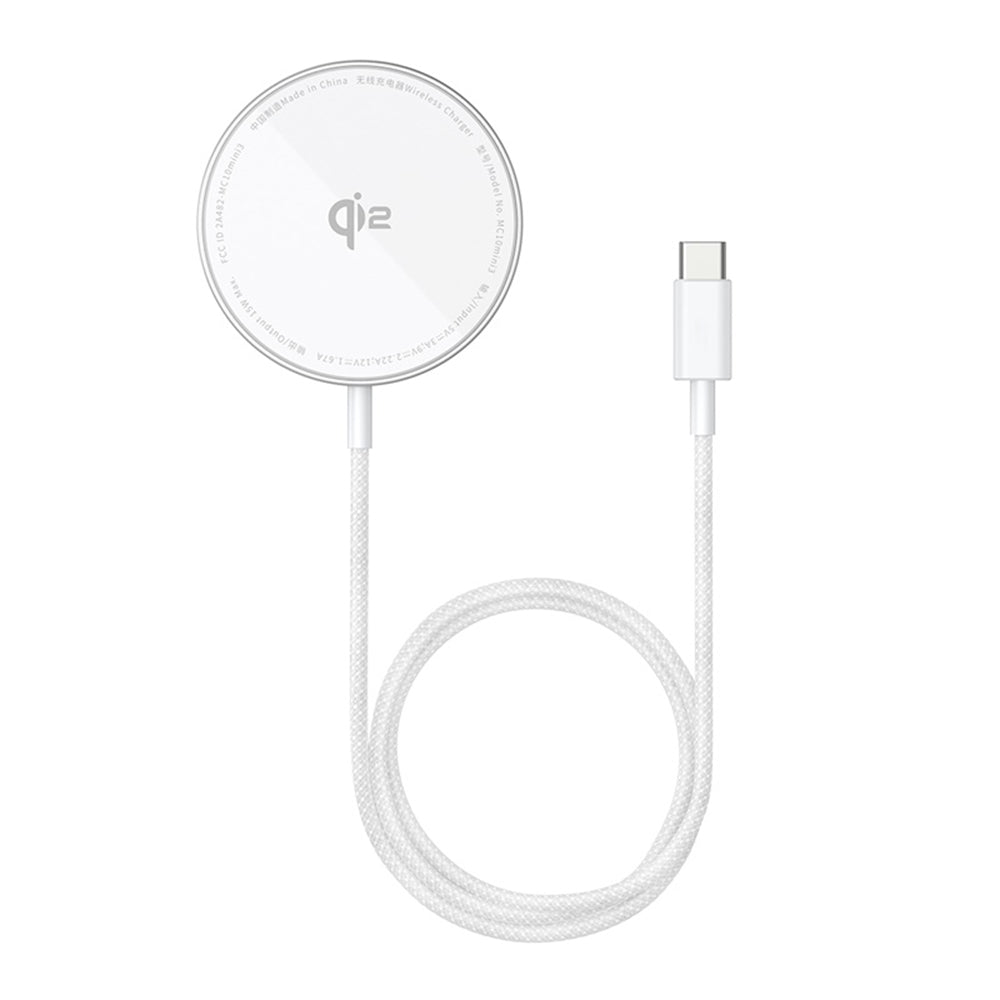 Baseus Simple Mini4 Air Wireless Network Charger, 15W, 1.67A, Silver P10278200S11-00