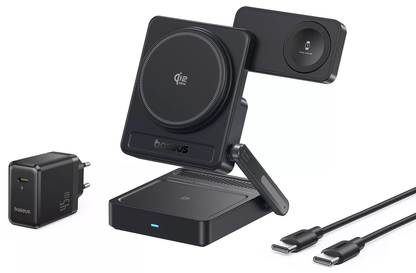 Caricatore Wireless Baseus PicoGo AF21 3in1, 35W, Nero E0205401