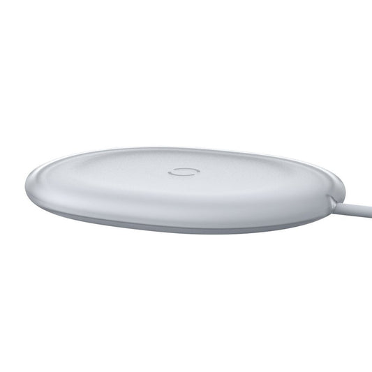 Caricabatterie Wireless Baseus Jelly, 15W, 1.67A, Bianco WXGD-02
