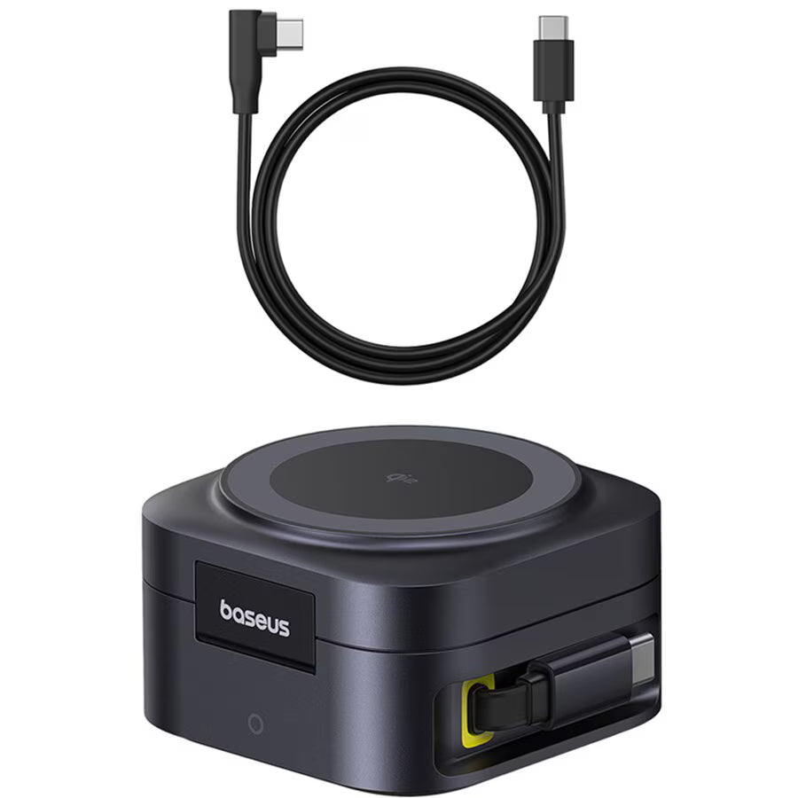 Baseus PicoGo 2in1 Wireless Network Charger, 67W, 3A, 1 x USB-C, Black P10276800123-00