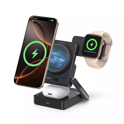 Caricatore Wireless Baseus PicoGo AF21 3in1, 35W, Nero E0205401