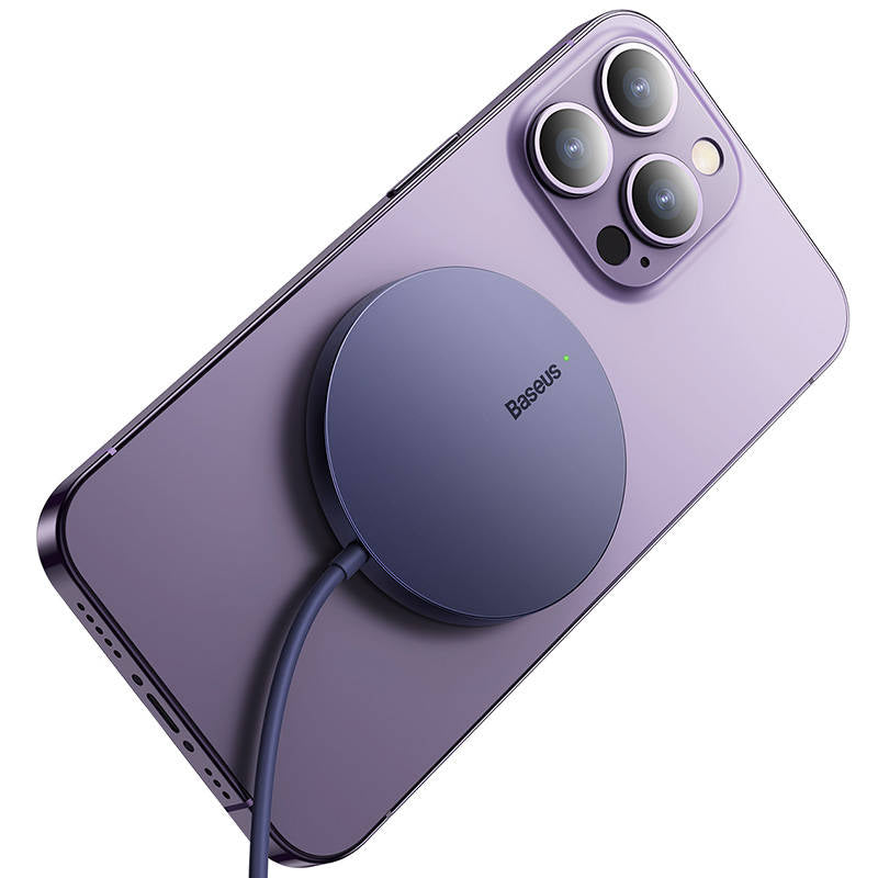 Baseus Simple Mini3 Wireless Network Charger, 15W, 1.67A, Purple CCJJ040205