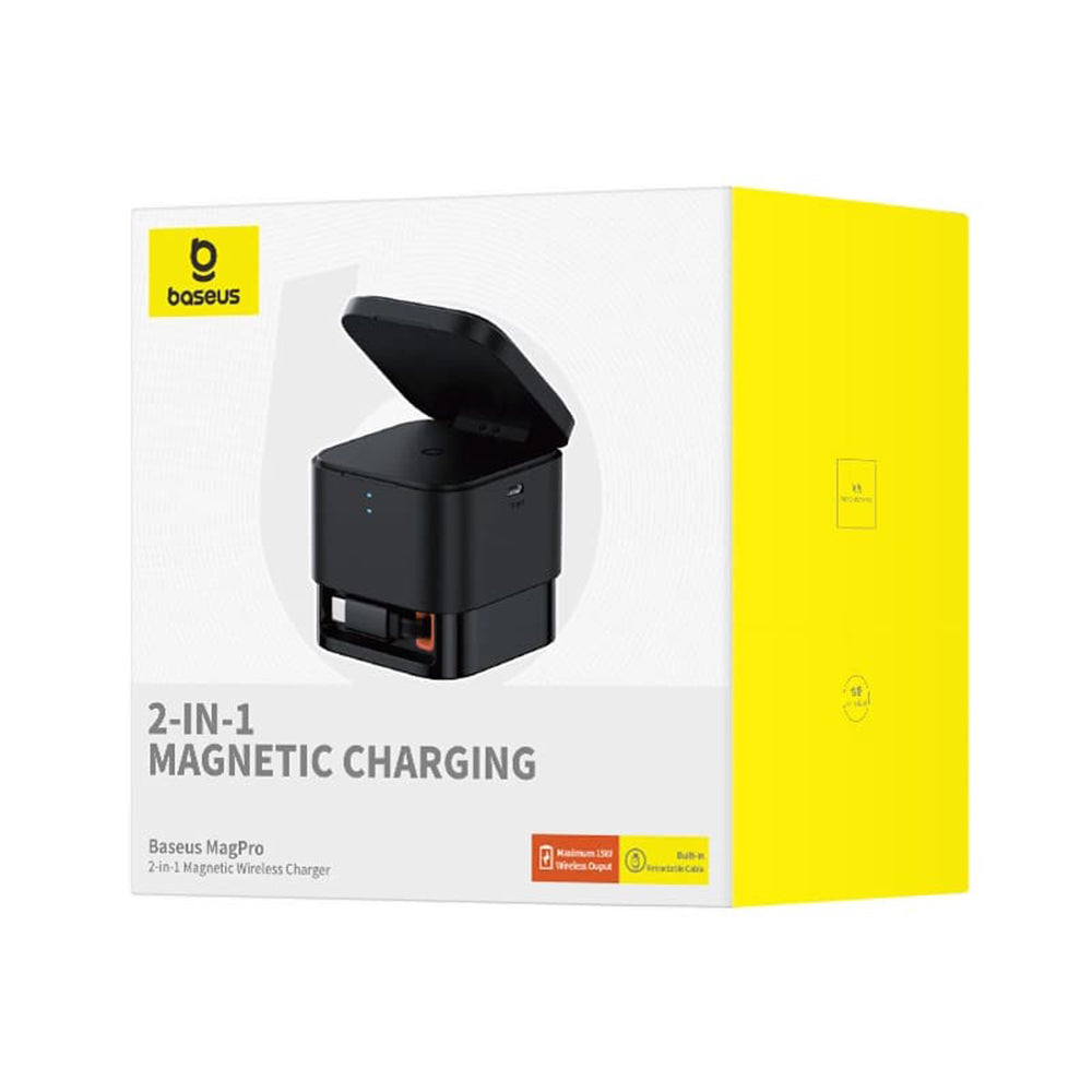 Caricabatterie Rete Wireless Baseus MagPro, 25W, 1.67A, 1 x USB-C, Nero P10264100123-00