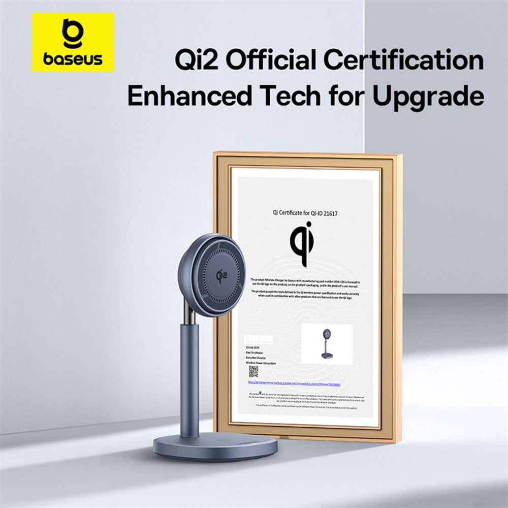 Caricabatterie Rete Wireless Baseus Orbit 2 Pro 2in1, 20W, 1.67A, Grigio P10273500813-00