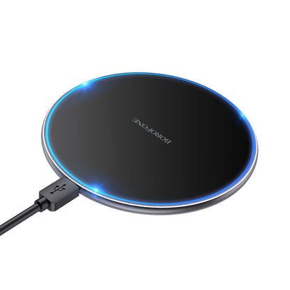Borofone BQ3 Pro Wireless Network Charger, 15W, 1.67A, Black