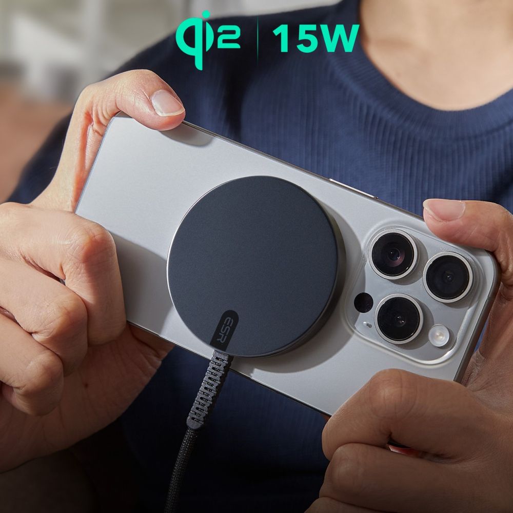 Caricabatterie Wireless ESR HaloLock, 15W, 1.67A, Nero