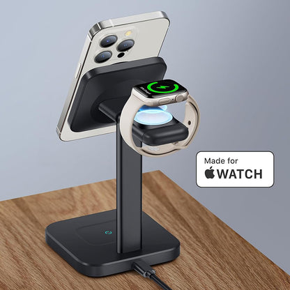 Caricabatterie Wireless Retea ESR HaloLock 3in1, 15W, 1.67A, Nero