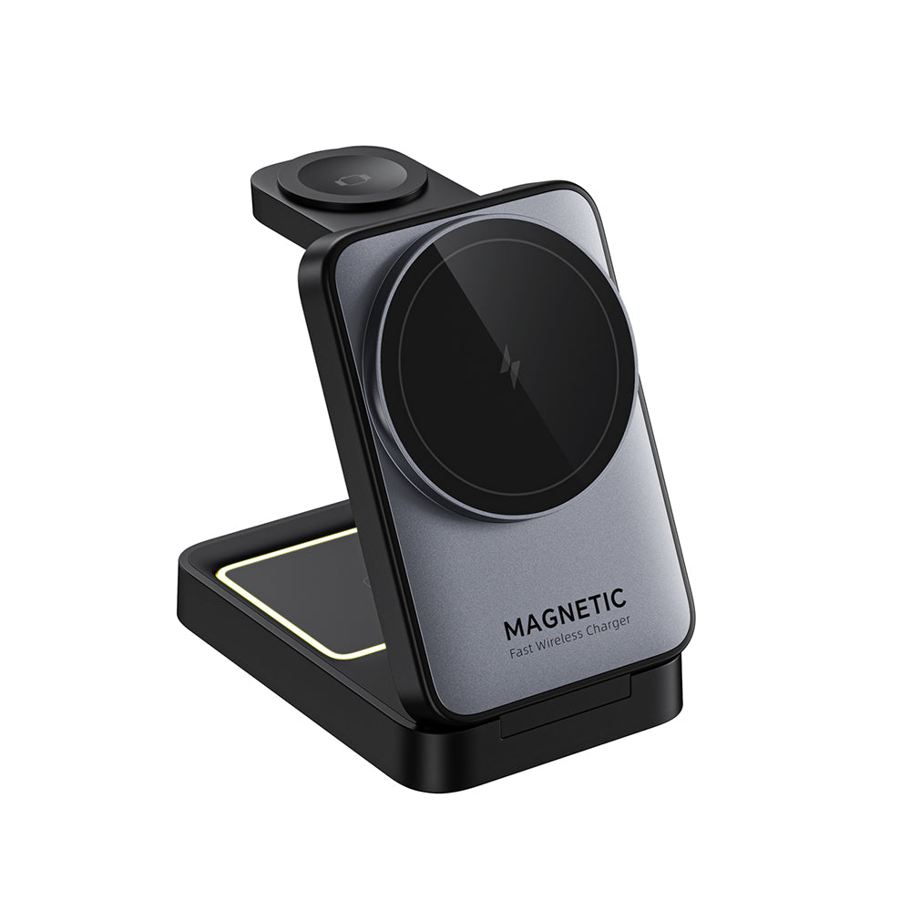 HAVIT W3103 3in1 Wireless Network Charger, 15W, 1.67A, Black Grey