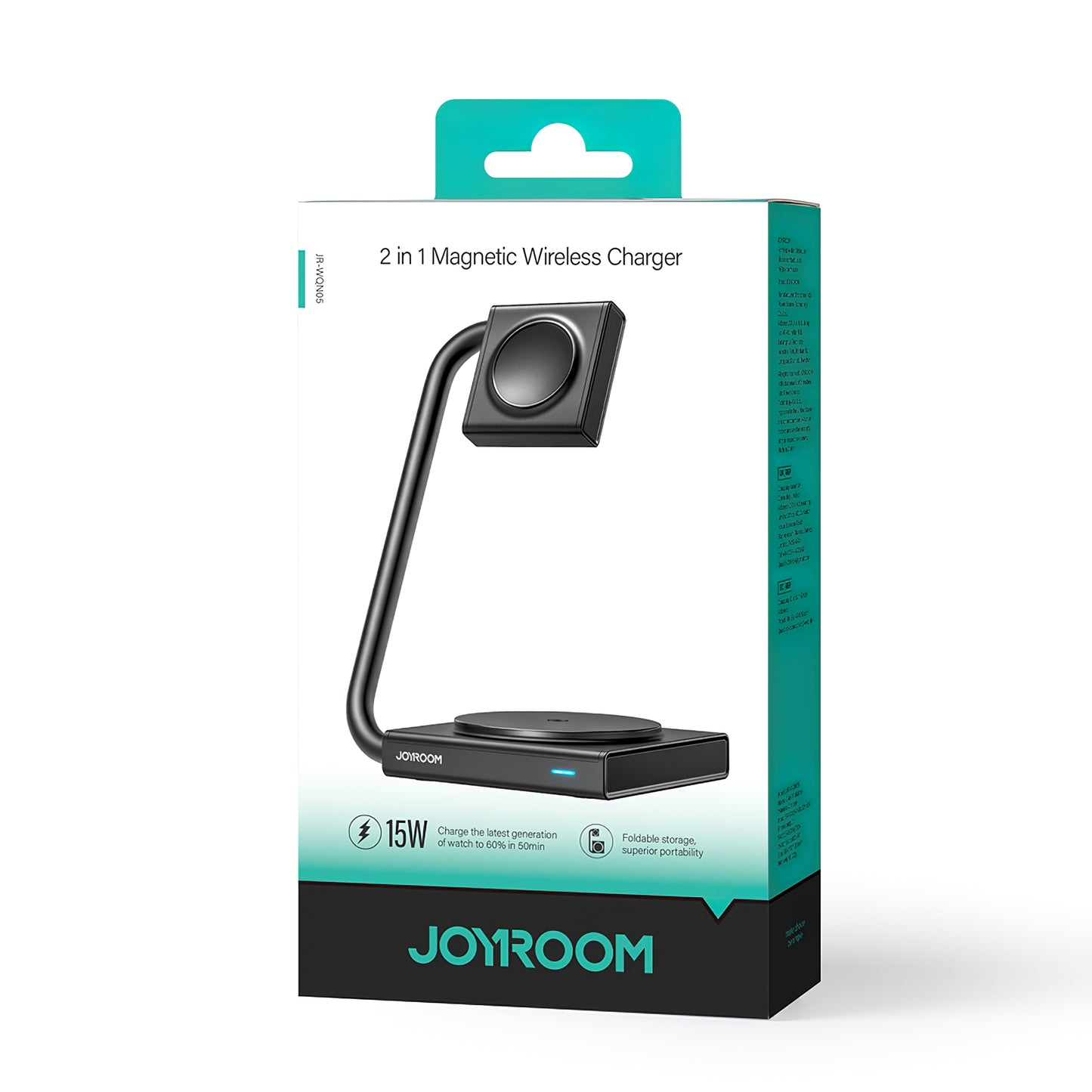 Caricatore di rete wireless Joyroom JR-WQN05, 15W, 1,67A, nero 