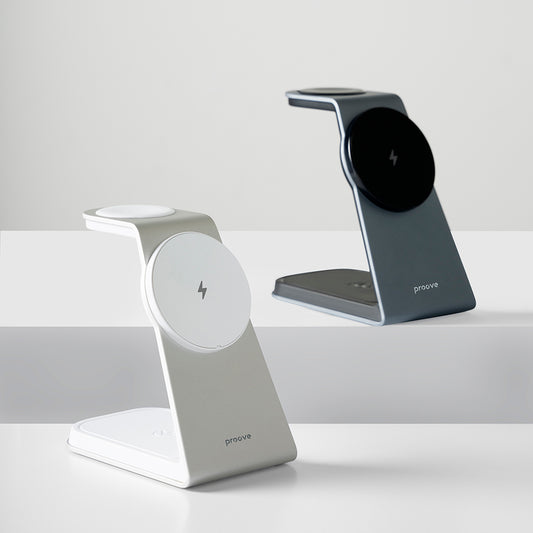 Caricabatterie Wireless Retea Proove Omni Power 3in1, 15W, 1.67A, Grigio WSOP15020003