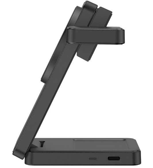 Caricatore Wireless Tech-Protect A56 3in1, 25W, Nero